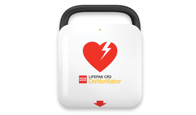 LIFEPAK CR2 Defibrillator, Fully Automatic, WIFI, English-Spanish, carrying case