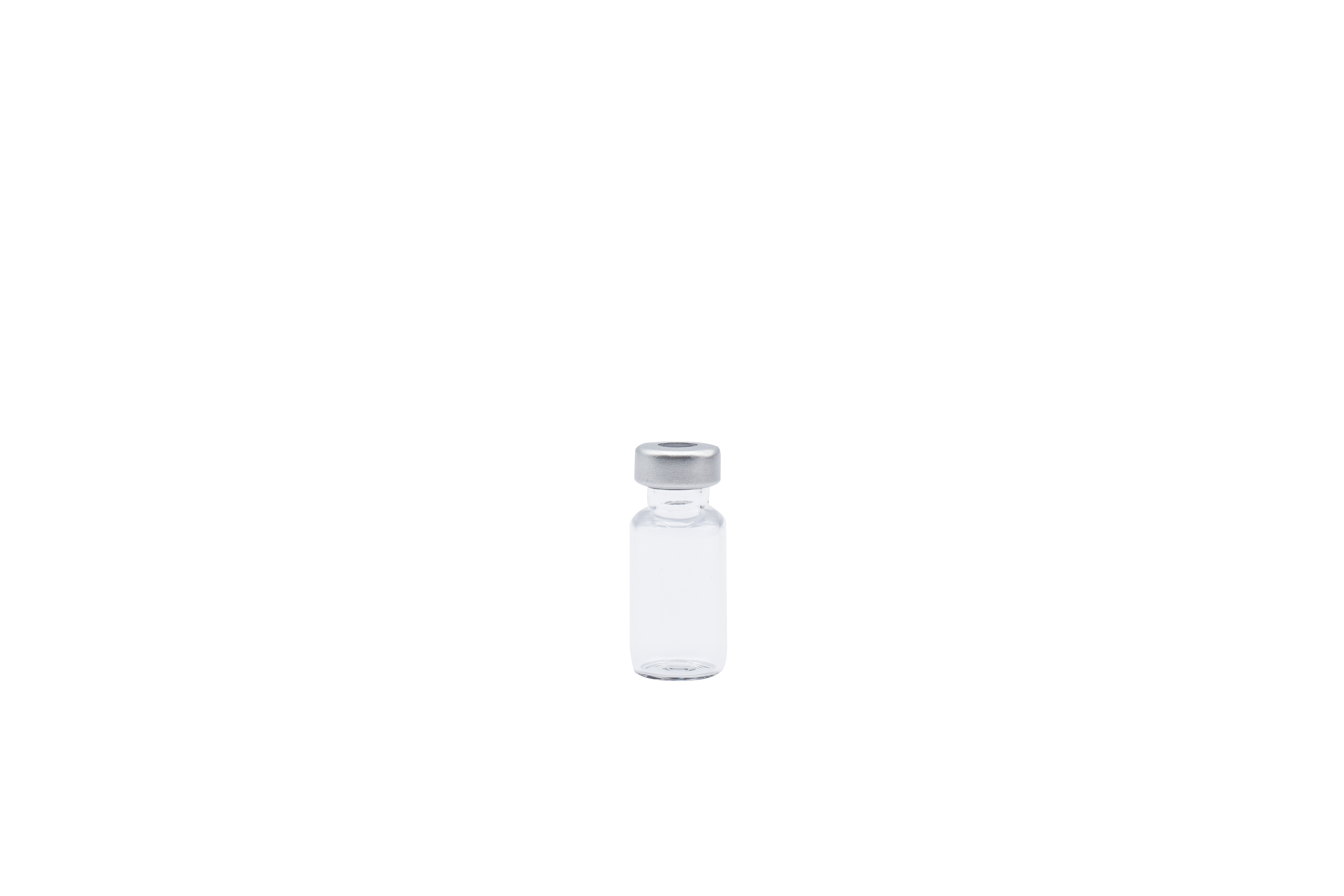2cc Clear Vials x 25ct - Silver