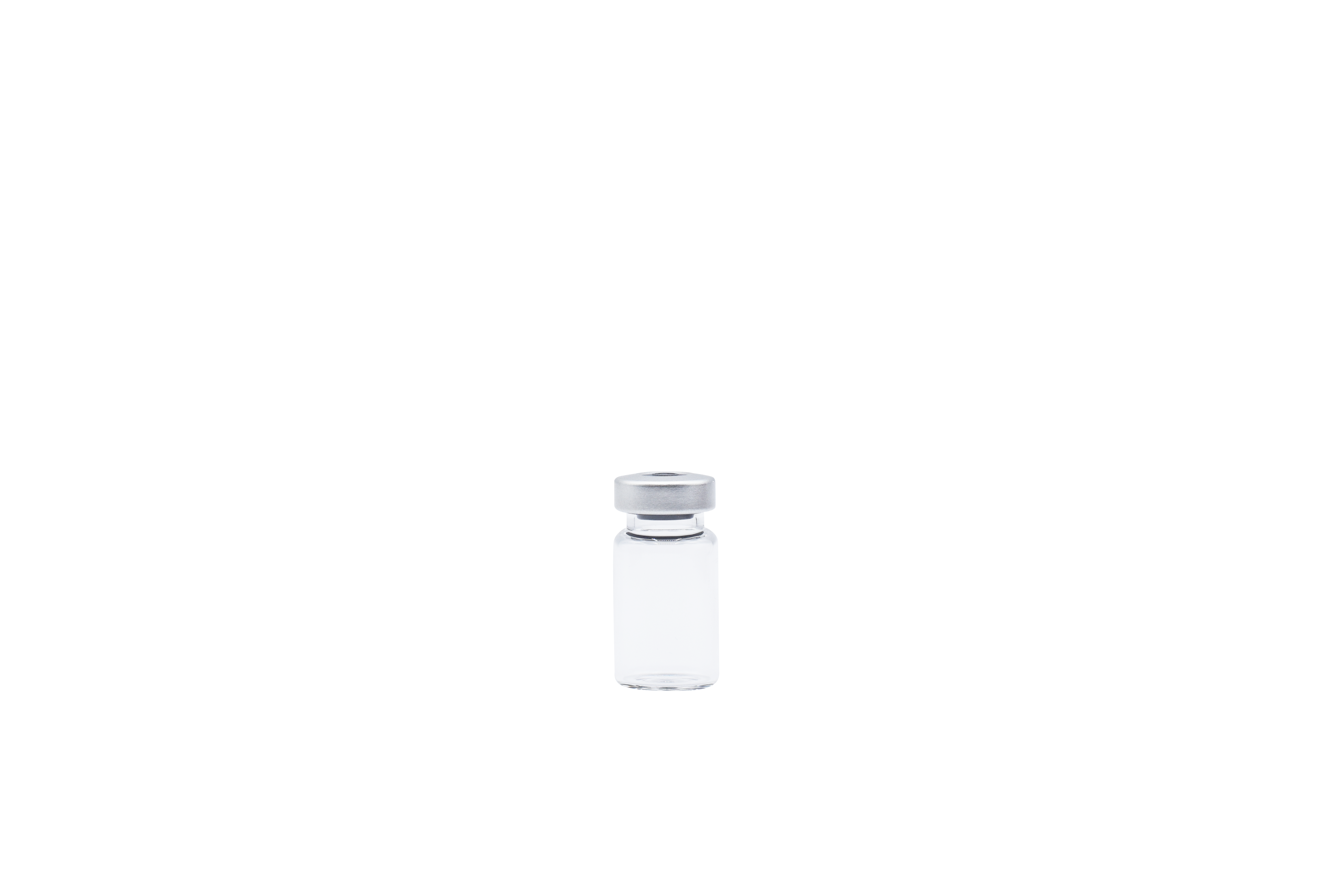 5cc Clear Vials x 25ct - Silver