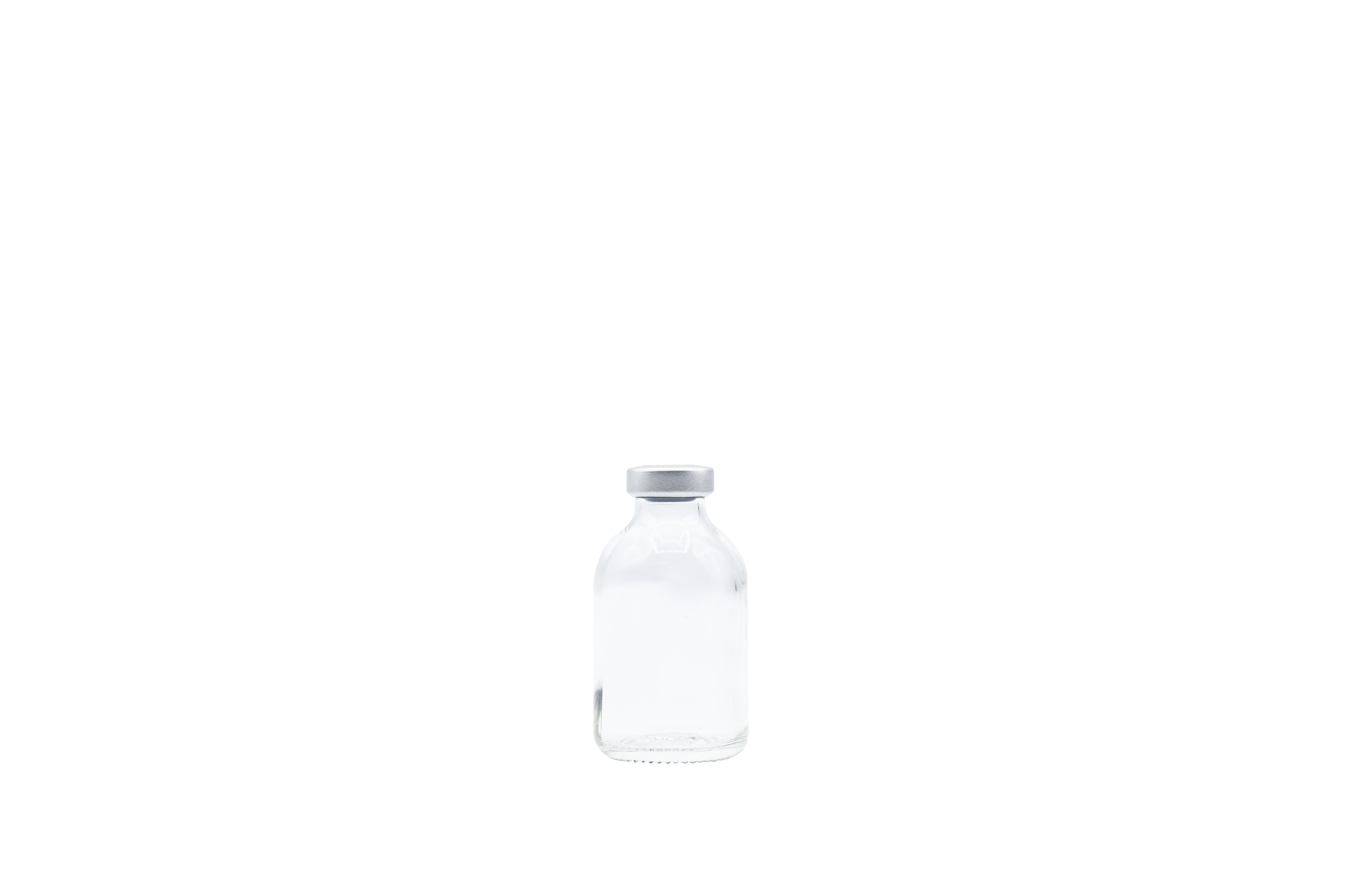 30cc Clear Vials x 25ct - Silver