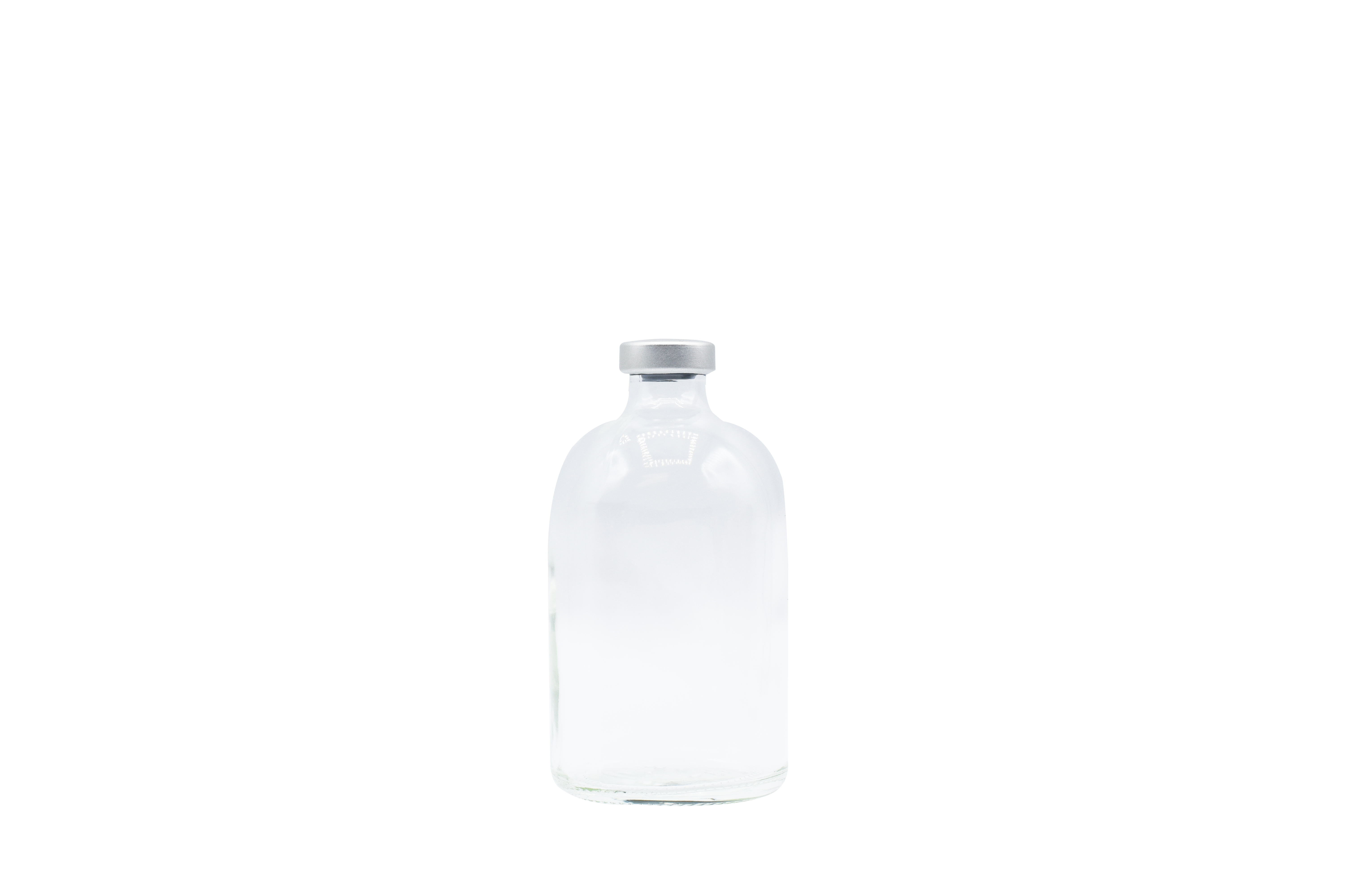 100cc Clear Vials x 25ct - Silver